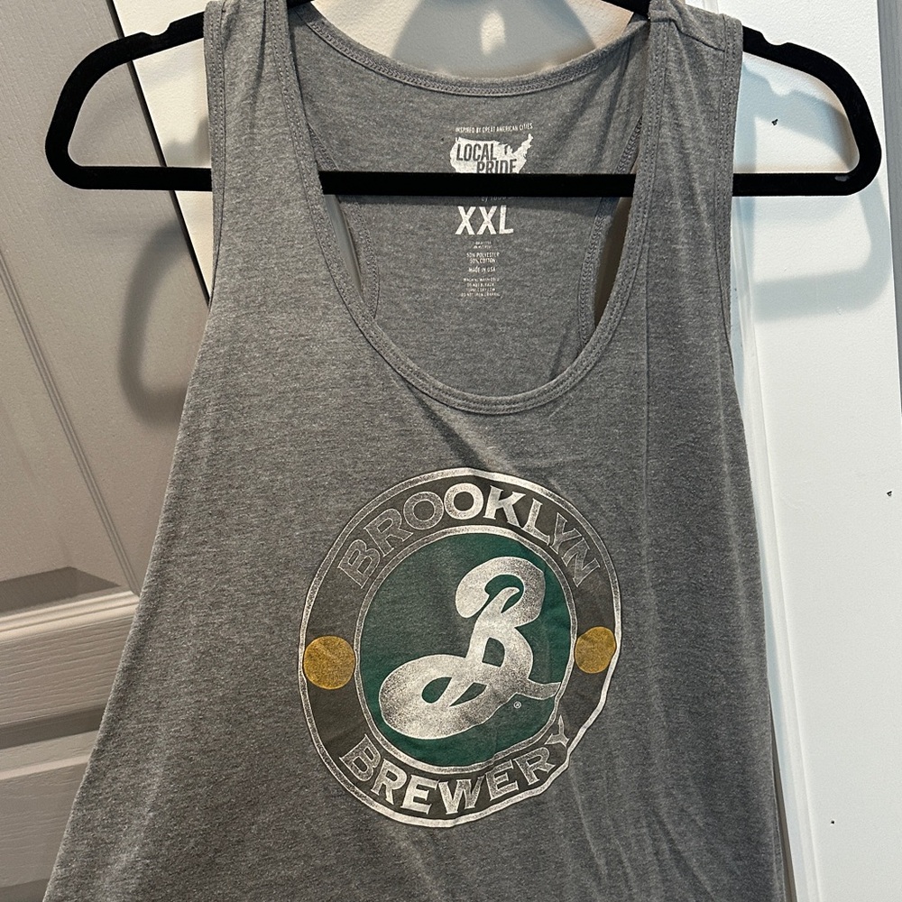 Gray Brooklyn Brewery Women's Racerback Tank Top